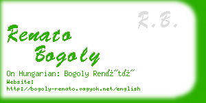 renato bogoly business card